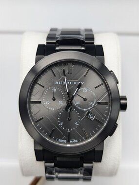 BURBERRY BU9354 BLACK MEN'S WATCH - No Box